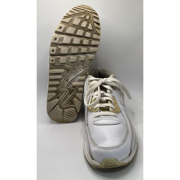 Nike Air Max 90 LTR (GS)‎ Youth Sneakers Triple White CD6864-100 Size 7Y - Picture 4 of 4